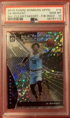 JA Morant [Fast Break Holo] #15 Basketball Cards 2019 Panini Donruss Optic All Clear for Takeoff Prices