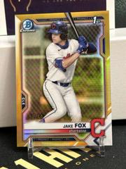Jake Fox [Gold Foil] #BD-102 Baseball Cards 2021 Bowman Draft 1st Edition Prices