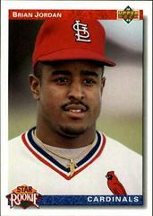 Brian Jordan [Gold Hologram] #3 Baseball Cards 1992 Upper Deck Prices