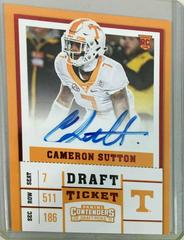 Cameron Sutton [Autograph] Football Cards 2017 Panini Contenders Prices