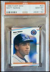 Matt Nokes #23 Baseball Cards 1988 Fleer Mini Prices