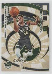 Giannis Antetokounmpo #4 Basketball Cards 2022 Panini Court Kings Paint by Number Prices