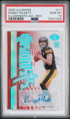 Kenny Pickett [Autograph Red] Football Cards 2022 Panini Illusions Illusionists Prices