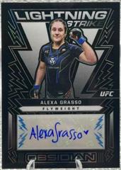 Alexa Grasso [Blue] #OL-AGS Ufc Cards 2023 Panini Chronicles UFC Obsidian Lightning Strike Signatures Prices