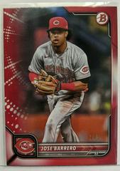 Jose Barrero [Red] #74 Baseball Cards 2022 Bowman Prices
