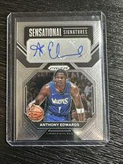 Anthony Edwards #SS-AE Basketball Cards 2022 Panini Prizm Sensational Signatures Prices