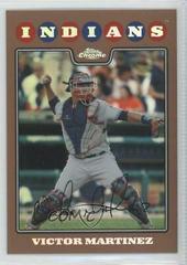 Victor Martinez #17 Baseball Cards 2008 Topps Chrome Prices