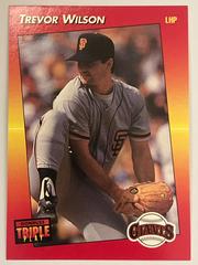 Trevor Wilson #146 Baseball Cards 1992 Panini Donruss Triple Play Prices