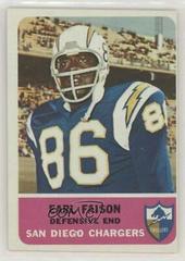 Earl Faison #87 Football Cards 1962 Fleer Prices