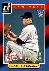 Masahiro Tanaka [Gold Press Proof] Baseball Cards 2014 Donruss the Rookies Prices