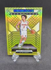 Cade Cunningham [Yellow Flood] Basketball Cards 2021 Panini Obsidian Magnitude Prices