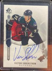 Victor Soderstrom [Inscribed Autograph] Hockey Cards 2021 SP Authentic 2020 Update Prices