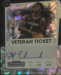 Anthony Edwards [Cracked Ice] #VT-AEW Basketball Cards 2021 Panini Contenders Veteran Ticket Autograph Prices