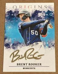 Brent Rooker [Gold Ink] Baseball Cards 2021 Panini Chronicles Origins Autographs Prices