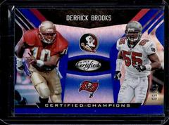 Derrick Brooks [Blue] #5 Football Cards 2018 Panini Certified Champions Prices