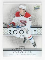 Cole Caufield Hockey Cards 2021 Upper Deck Ovation UD Glass Rookies Prices