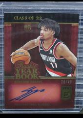 Shaedon Sharpe [Red] #RYB-SSH Basketball Cards 2022 Panini Donruss Elite Rookie Yearbook Autographs Prices