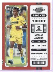 Nicolas Jackson [Red] #300 Soccer Cards 2022 Panini Chronicles La Liga Prices