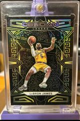 LeBron James [Yellow] Basketball Cards 2022 Panini Obsidian Prices