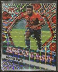 Ansu Fati [Mosaic] Soccer Cards 2021 Panini Mosaic Road to FIFA World Cup Breakaway Prices