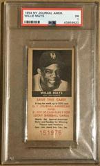 Willie Mays Baseball Cards 1954 NY Journal American Prices