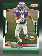 Justin Jefferson [End Zone] #21 Football Cards 2023 Panini Score The Franchise Prices