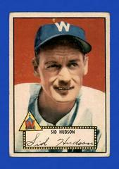 Sid Hudson Baseball Cards 1952 Topps Prices