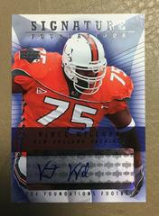 Vince Wilfork Football Cards 2004 Upper Deck Foundations Signatures Prices