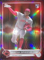 Hunter Greene [Red] #41 Baseball Cards 2022 Topps Chrome Black Prices
