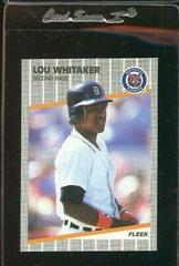 Lou Whitaker #151 Baseball Cards 1989 Fleer Glossy Prices