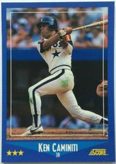 Ken Caminiti #164 Baseball Cards 1988 Score Glossy Prices
