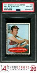 Brooks Robinson [Hand Cut] #22 Baseball Cards 1971 Bazooka Numbered Prices