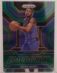 Jaden Hardy [Silver] #11 Basketball Cards 2022 Panini Prizm Emergent Prices