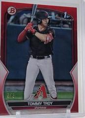 Tommy Troy [Red] #BD-103 Baseball Cards 2023 Bowman Draft Prices