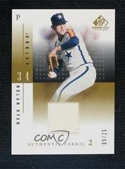 Nolan Ryan [Gold] #N-NR Baseball Cards 2001 SP Game Used Authentic Fabric Prices