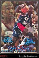 Clyde Drexler Row 1 #22 Basketball Cards 1996 Flair Showcase Legacy Collection Prices