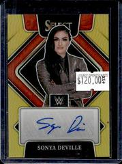 Sonya Deville [Gold Prizm] #SG-SDV Wrestling Cards 2022 Panini Select WWE Signatures Prices