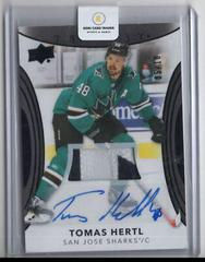 Tomas Hertl [Black Foil Patch Autograph] #9 Hockey Cards 2022 Upper Deck Trilogy Prices