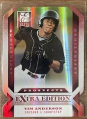 Tim Anderson [Gold Status Die Cut] #112 Baseball Cards 2013 Panini Elite Extra Edition Prices