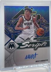 Max Christie [Blue] Basketball Cards 2022 Panini Chronicles Draft Picks Mosaic Scripts Autographs Prices