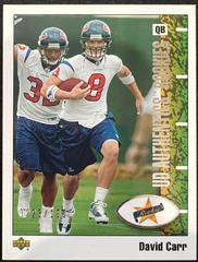 David Carr #113 Football Cards 2002 Upper Deck Authentics Prices