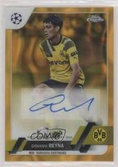 Giovanni Reyna [Gold Lava] #CA-GR Soccer Cards 2022 Topps Chrome UEFA Club Competitions Autographs Prices