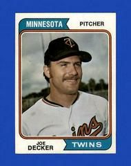 Joe Decker #469 Baseball Cards 1974 Topps Prices