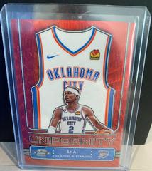 Shai Gilgeous-Alexander [Red Cracked Ice] #16 Basketball Cards 2022 Panini Contenders Optic Uniformity Prices