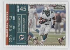 Ricky Williams [Silver] #GDT-RWI Football Cards 2022 Panini Contenders Game Day Ticket Prices