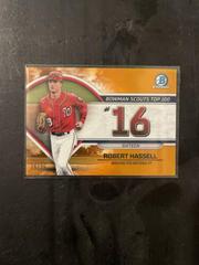Robert Hassell [Orange] #BTP-16 Baseball Cards 2023 Bowman Scouts Top 100 Prices