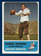 George Herring #44 Football Cards 1962 Fleer Prices