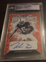 Jahan Dotson [Metalized Sparkles Orange] #FB-JD1 Football Cards 2022 Leaf Flash of Brilliance Autographs Prices