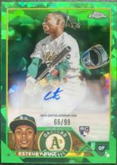 Esteury Ruiz [Green] Baseball Cards 2023 Topps Chrome Update Sapphire Autographs Prices