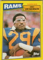 Eric Dickerson #C Football Cards 1987 Topps Box Bottoms Hand Cut Prices